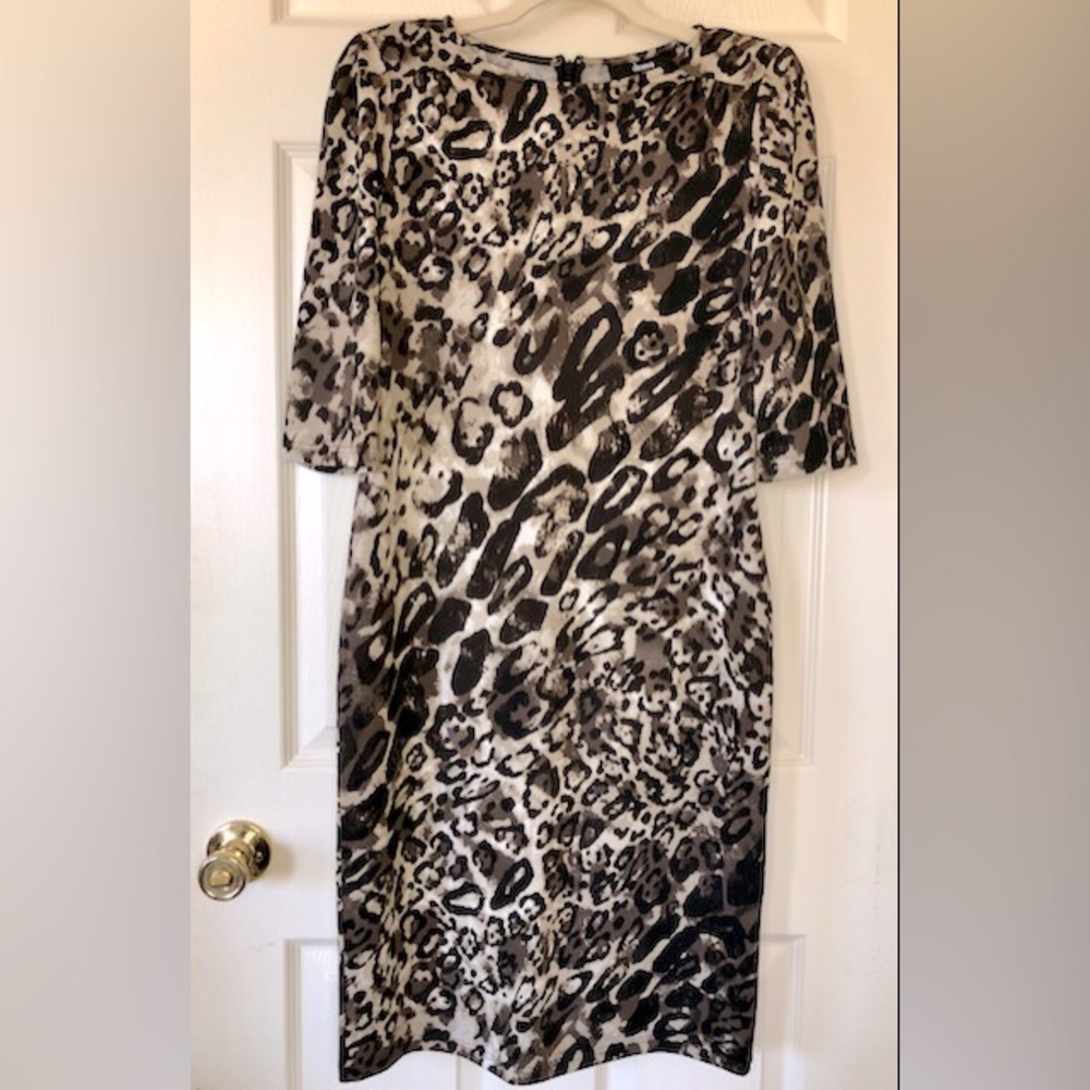 Dennis by Dennis Basso Animal Print Dress